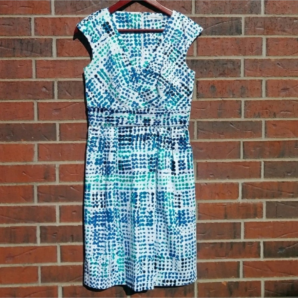 Calvin Klein Size 6 Sheath Dress Comfy Pockets